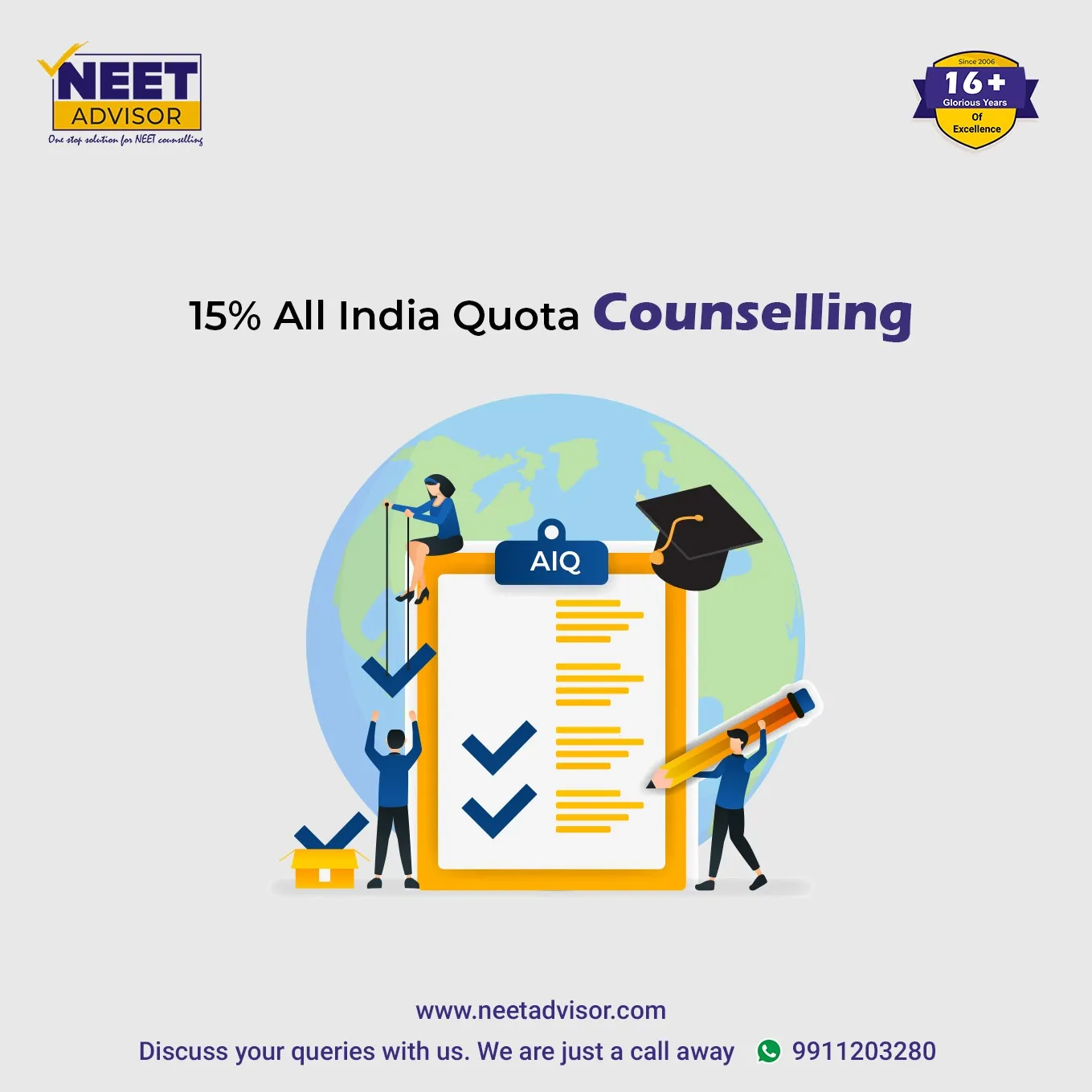 All India Quota. NEET AIQ percentage